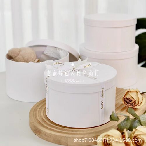 白色礼伴圣干结回物装圆