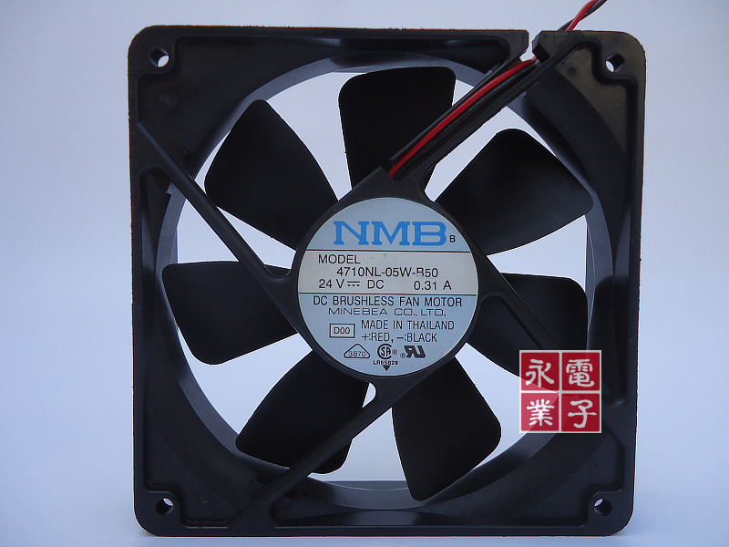 NMB 12CM变频器风扇 静音风扇 12025 24V 0.31A 4710NL-05W-B50