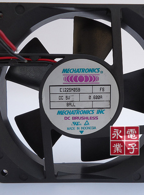 原装 MECHATRONICS E1225M05B FS 5V 0.6A 12025 交换机散热风扇