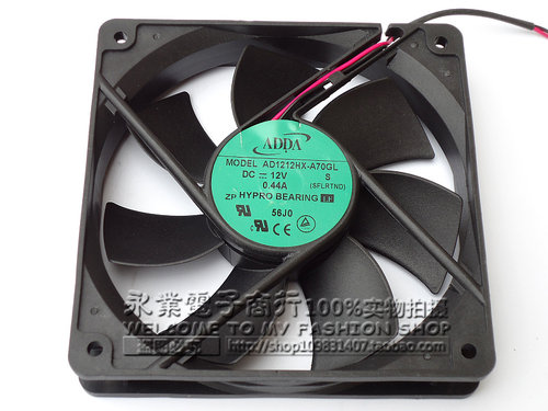 原装协喜ADDA AD1212HX-A70GL 12025 12V 0.44A 2线 机箱散热风扇