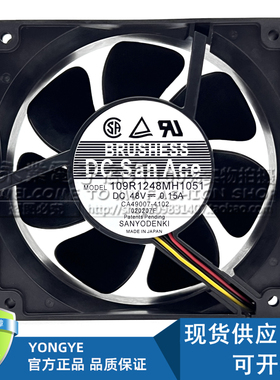 正品原装三洋109R1248MH1051 48V 0.15A 12CM12038 4线变频器风扇