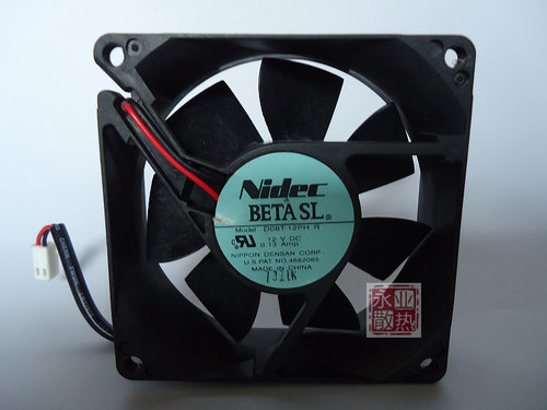 NIDEC 8025 12V 0.13A 8CM D08T-12PH R 8厘米机箱电源散热风扇