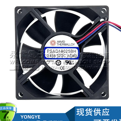 全新AAVIDTHERMALLOY PSAD18025BH 12V 0.43A UPS电源机箱3线风扇