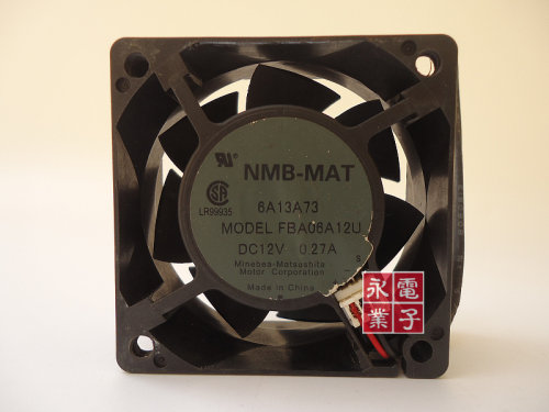 Panaflo日本产 NMA-MAT FBA06A12U 12V 0.27A  6025风扇