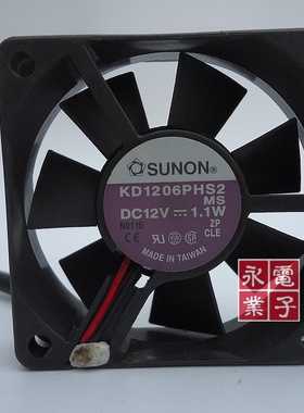 原装建准SUNON KD1206PHS2 DC12V 1.1W 6015 散热风扇60*60*15MM