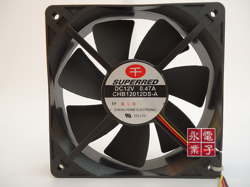 正品千红12CM散热风扇12025 12V 0.47A CHB12012DS-A质量保证
