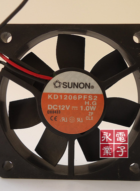 原装 SUNON/建准 6010 KD1206PFS2 12V 1.0W 6CM 机箱散热风扇