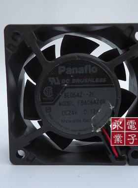 松下 Panaflo 6厘米风扇 6CM 24V 0.12A FBA06A24M 打印机风扇