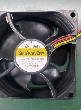 全新原装SANYO三洋9WFA0924G2001 24V 0.58A 9032 变频器散热风扇