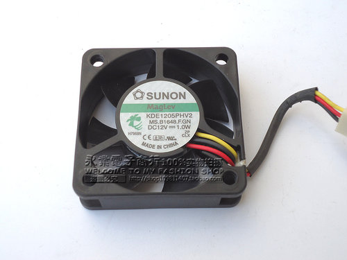 建准 SUNON 5015 12V 1.0W 5CM 5厘米 3线 静音风扇 KDE1205PHV2