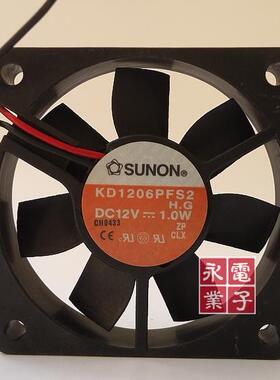 原装 SUNON/建准 6010 KD1206PFS2 12V 1.0W 6CM 机箱散热风扇