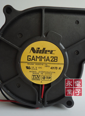 现货日本NIDEC GAMMA28 A35016-16 7530 12V 0.41A 鼓风涡轮风扇