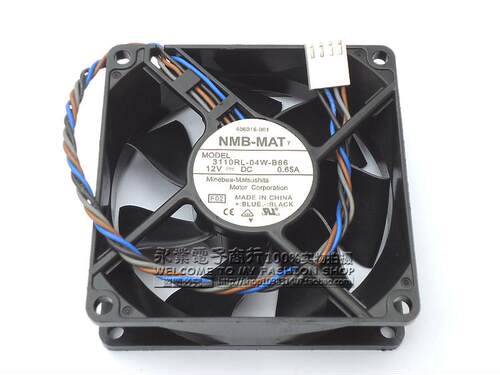 正品 NMB/美培亚 8025 12V 0.65A 3110RL-04W-B86 4线PWM温控风扇