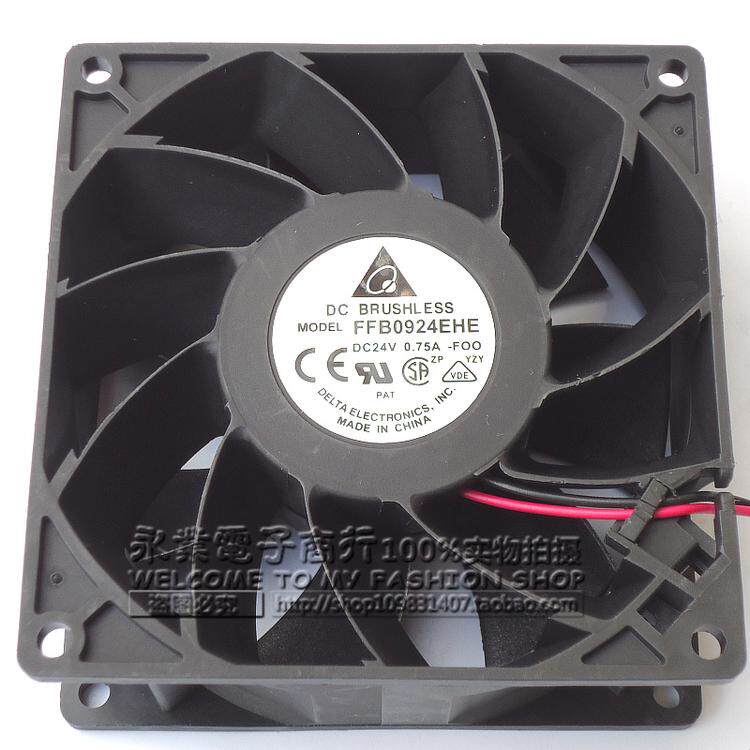 原装台达DELTA FFB0924EHE 24V 0.75A 9038 9CM大风量变频器风扇