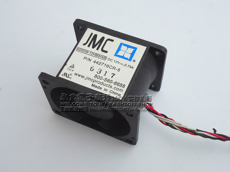 JMC 405038-12HB HAB 12V0.75A 4038 4CM 主机双滚珠双叶暴力风扇