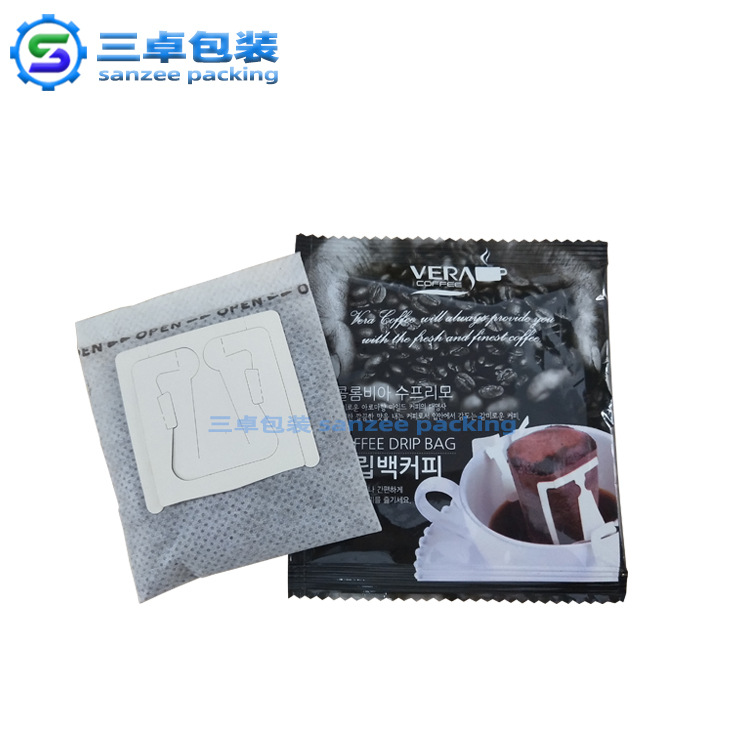 挂耳超声波封口咖啡机 速溶咖啡粉末自动灌装机 三边封内外包装机