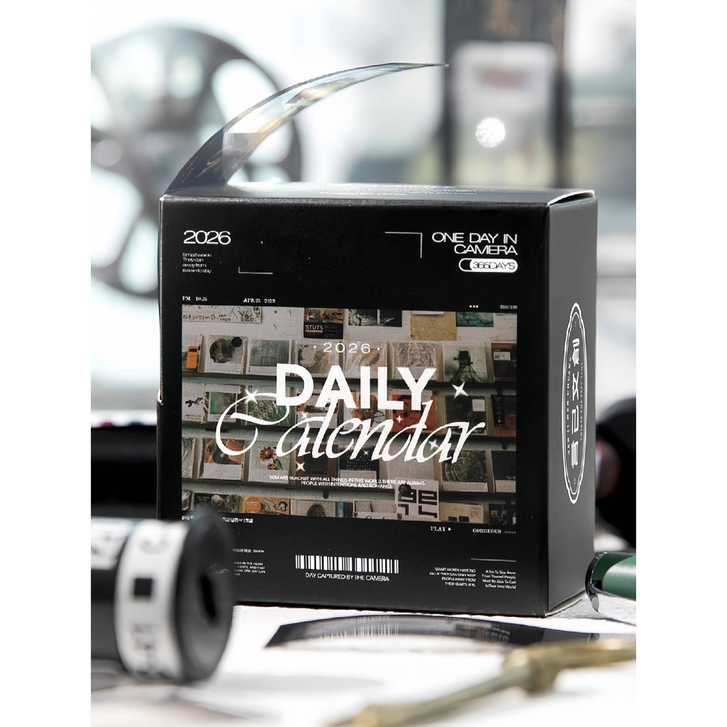 2026年一日一页日历贴纸日付创意镜头下一天手帐素材胶片迷你台历
