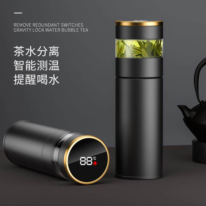 简约便携水杯瓶商务玻璃杯子带过滤茶杯耐热带盖随手杯办公室高档