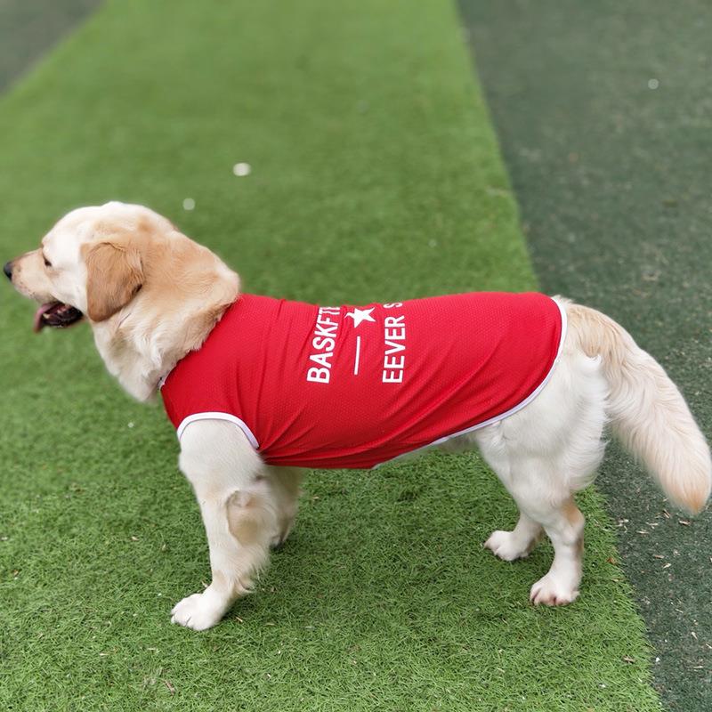 夏天大型犬狗狗衣服金毛衣服边境牧羊犬拉布拉多萨摩耶大狗衣服薄图片