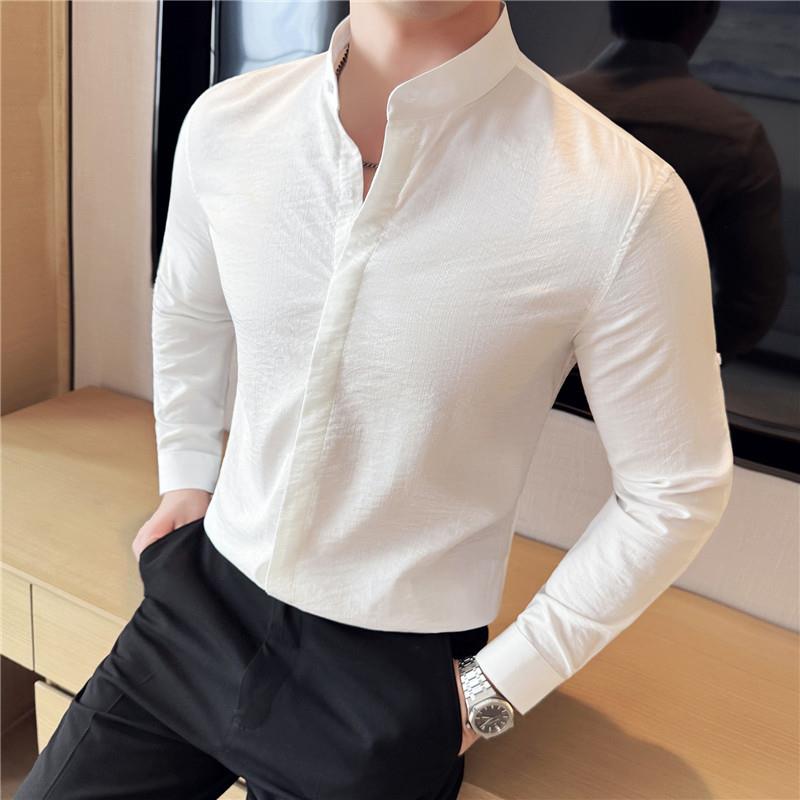 26新款款新中式立领长袖衬