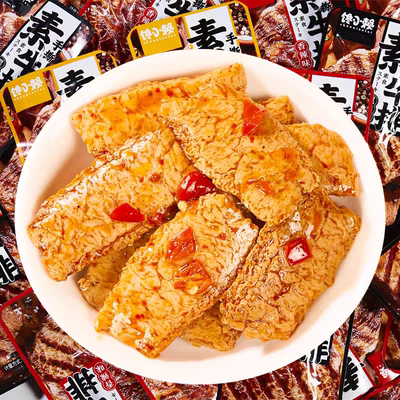 手撕素肉小包装豆干小吃豆制品五香麻辣条休闲小零食素牛排素食