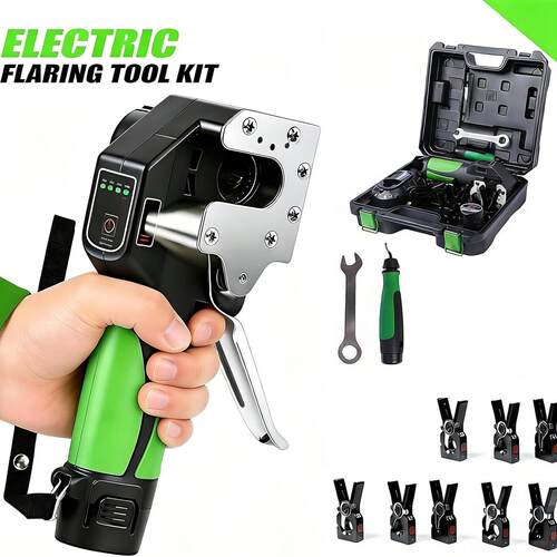 欧规圣霸ST—E900AM锂电扩口器英文电动扩管器空调铜管喇叭口工具