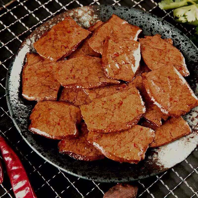 速发现货盐津铺子老卤素牛排香辣牛肉味豆干手撕素肉大豆蛋白制品