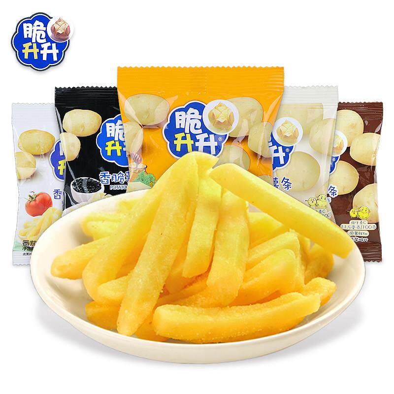 速发现货脆升升香脆薯条脆生生原切蜂蜜奶油味薯片网红同款零食品