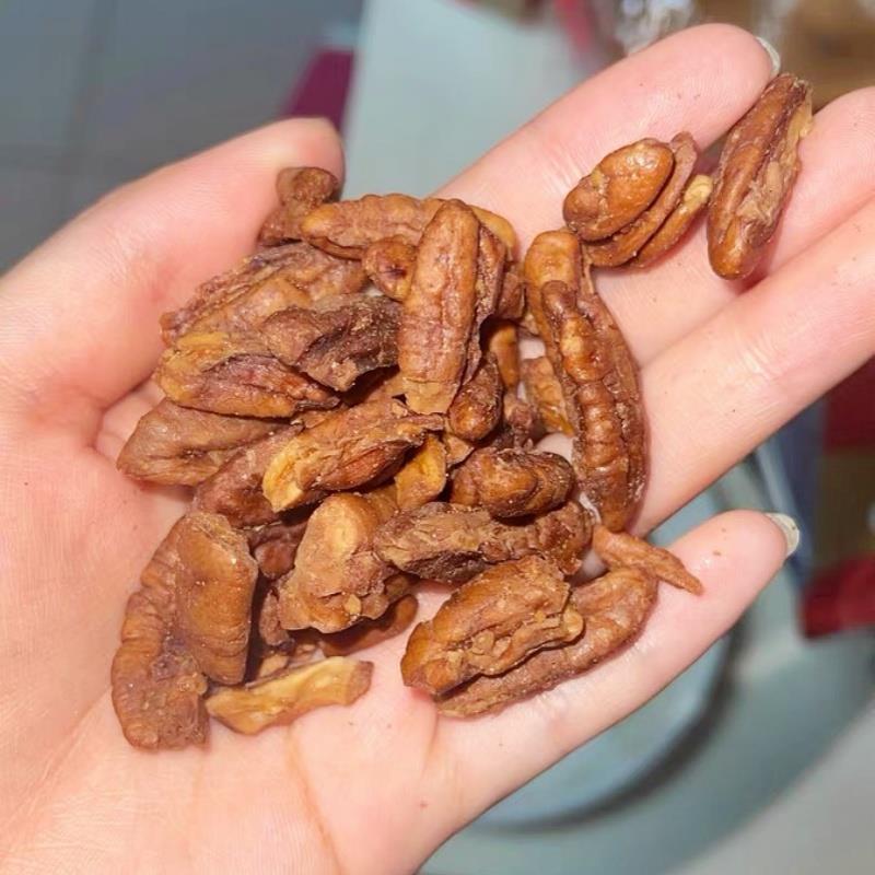 速发现货每果时光碧根果大碎肉大碎仁250g奶油味坚果碎干 干果仁图片