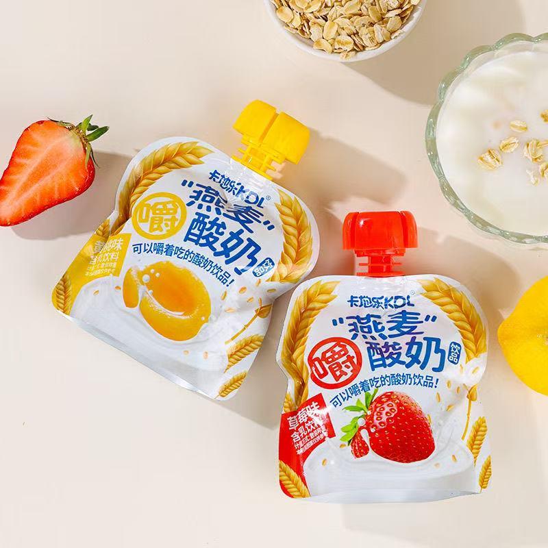 速发现货卡地乐燕麦酸奶饮品草莓黄桃果味办公室宿舍早餐儿童休闲