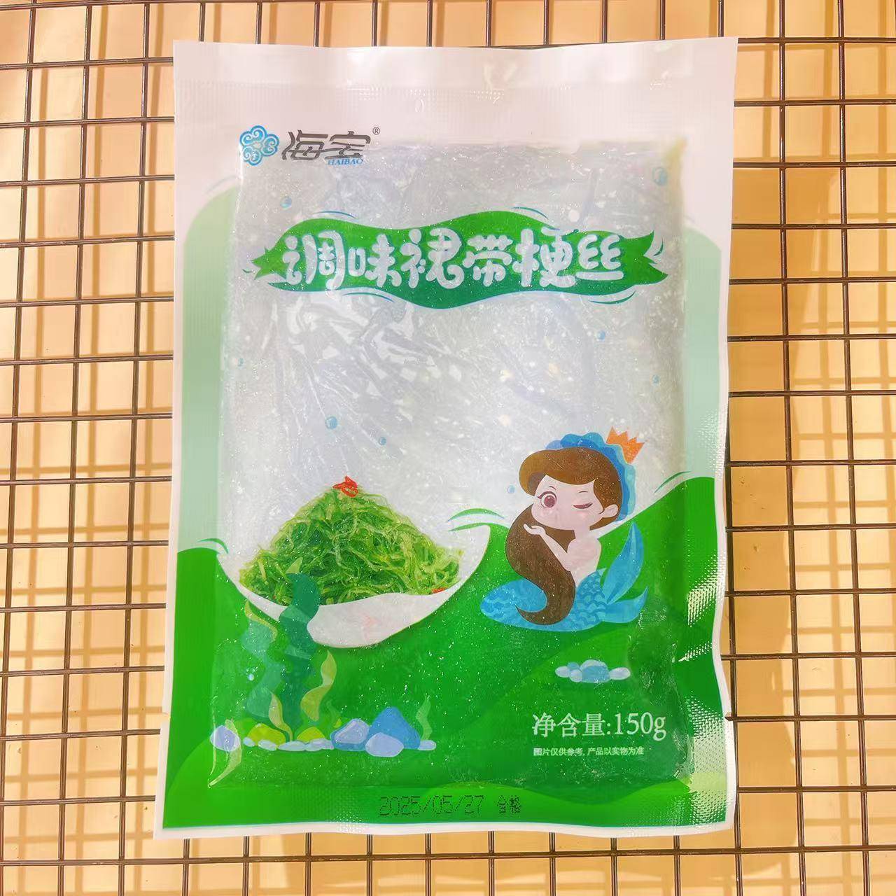 速发现货海宝调味裙带菜梗丝酸甜海草海藻沙拉即食日料小菜寿司食