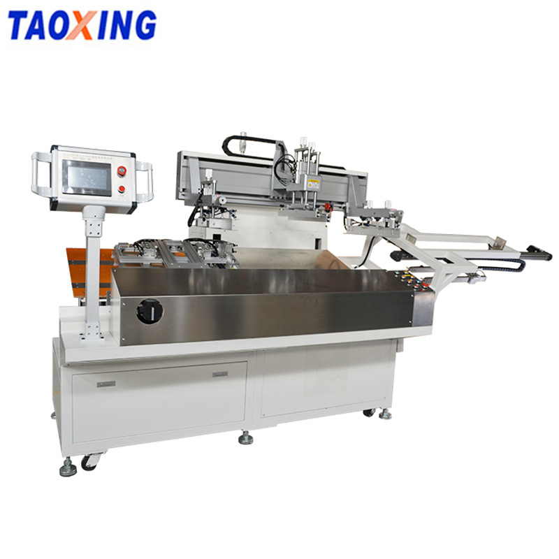 全自动侧拉丝印机 PET薄膜丝网印刷机自动升降台面丝印机网印机