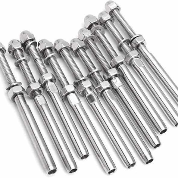 不锈钢直杆接线器 钢丝绳链接件 带垫片盖型螺母波波头 护栏配件,五金/工具,膨胀螺栓,淘宝优惠券,粉丝福利购,淘宝优惠卷