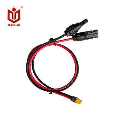 MC4光伏连接器转XT60接头 1015红黑12AWG线可按需定 制长度