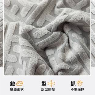 通用简约风餐桌椅座椅子套罩冬季 加厚弹力椅套海绵坐垫一体四季 垫