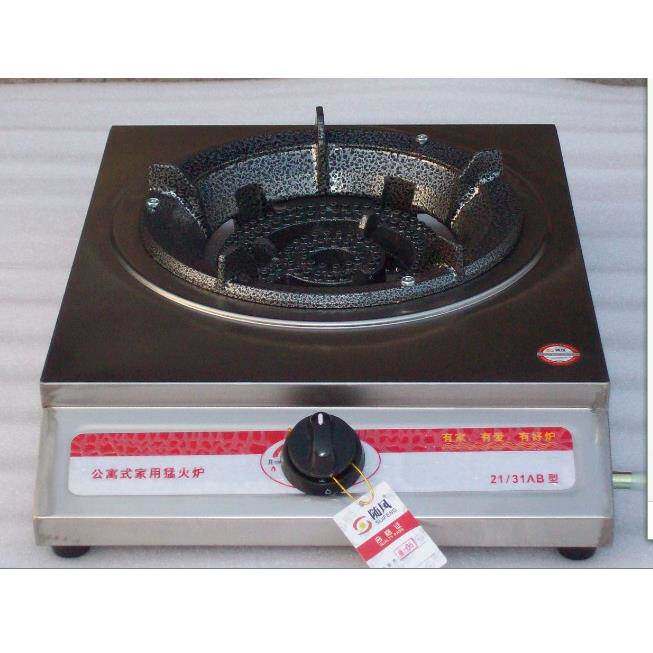 特厚不锈钢21型31型低压商用猛火灶公寓猛火炉堡汤炉单煤气双炉头