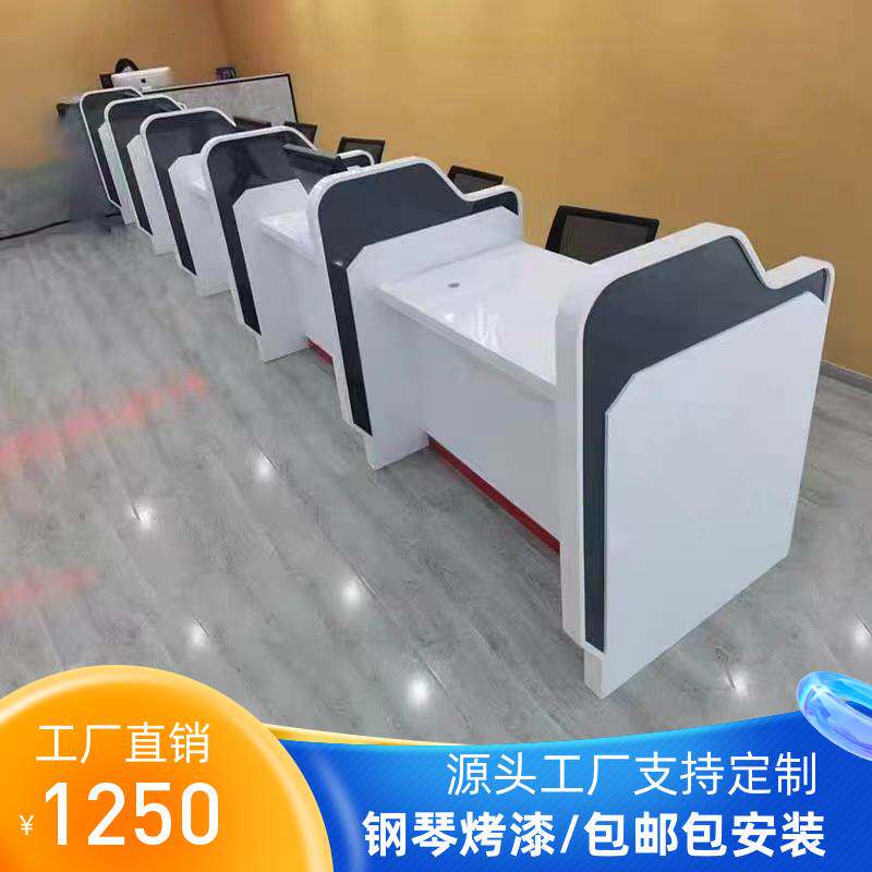 金融非现金柜台理财信贷家具办公桌银行保险公司业务办理台签约桌
