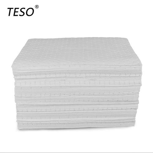 工业吸油棉复合压点吸附棉吸油毡化学品白色吸油垫只吸油