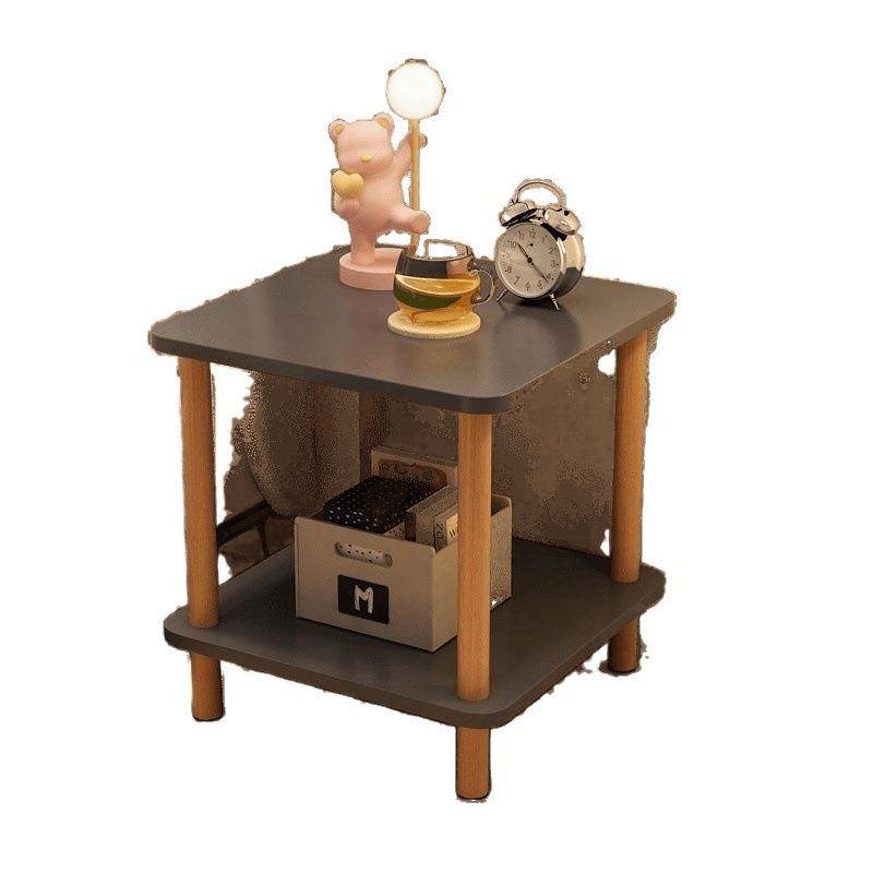 简易床头柜子家用卧室小型置物架实木床边柜替代品简约小边几工厂