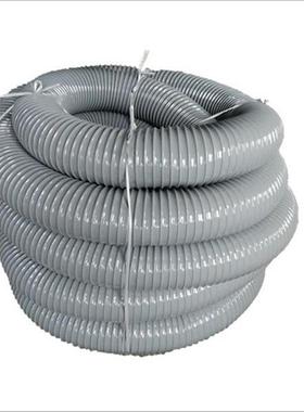 灰色钢丝软管吸尘通风管木工雕刻机机械伸缩波纹塑料软管