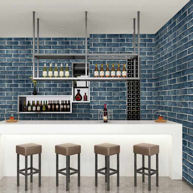 砖纹防水自粘墙纸自贴壁纸背胶新款