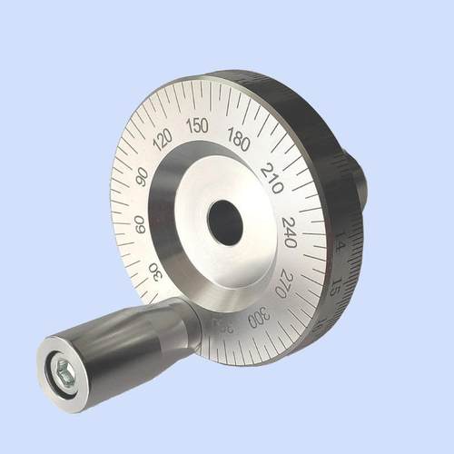 SL6-10旋转手轮手轮手柄带摇把铝合金带刻度X20