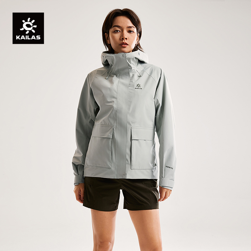 KAILAS凱樂石定日沖鋒衣FLT防水防風(fēng)透氣工裝戶外徒步登山服女款