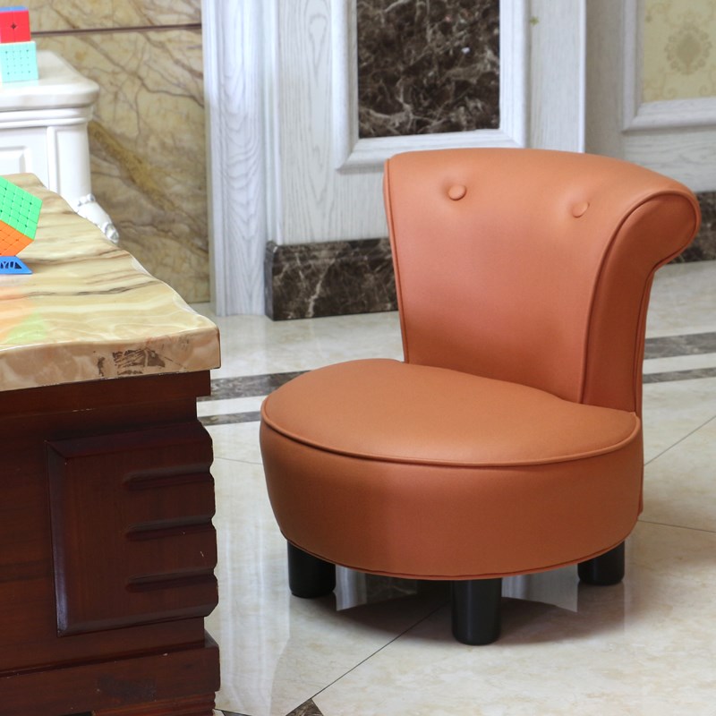 科技布儿童凳创意客厅矮凳靠背凳宝宝凳现代简约茶几凳欧式飘窗凳