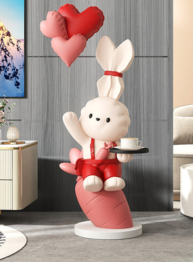 2023兔年春节摆件家居饰品灯客厅电视柜沙发旁摆设结婚礼物送新人