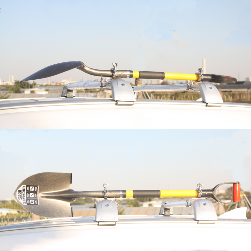 FJ 帕拉丁圆形行李架铁铲锹支架普拉多H9坦克300铁锹架工兵铲支架