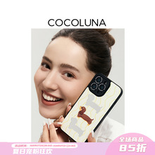 COCOLUNA 原创腊肠镜面小狗图案磁吸适用于苹果15Pro/16Pro/16ProMax 镜面手机壳新款高级感卡通外壳挂绳