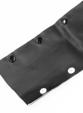 PVC银灰+黑色扣式结束带HPC型按扣灰黑色电缆线包覆保护绝缘套管