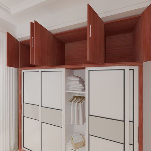 优选衣柜顶柜储物柜卫生间墙壁吊柜阳台挂柜卧室地柜可定制平开门