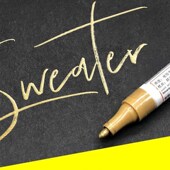 优选年会婚礼名人活动多彩婚礼大胆签名墙签名签名笔金色彩绘笔厚